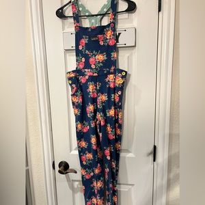 Matilda Jane girls floral overalls